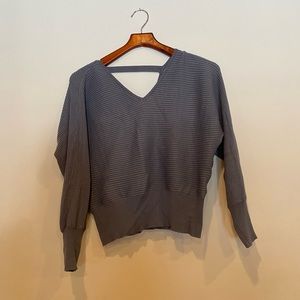 Women's Hippie Rose Medium Blue Sweater V Neck